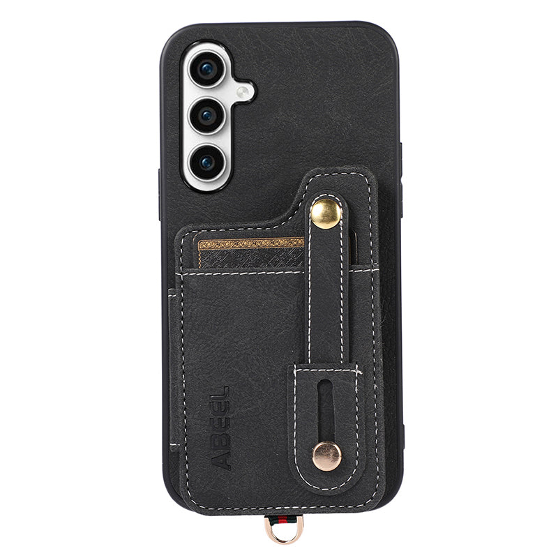 ABEEL Style 01 For Samsung Galaxy S23 FE Litchi Texture PU Leather TPU PC Phone Cover Kickstand Case with Folio Flip Card Slots ABEEL Style 01 For Samsung Galaxy S23 FE Litchi Texture PU Leather TPU PC Phone Cover Kickstand Case with Folio Flip Card Slots